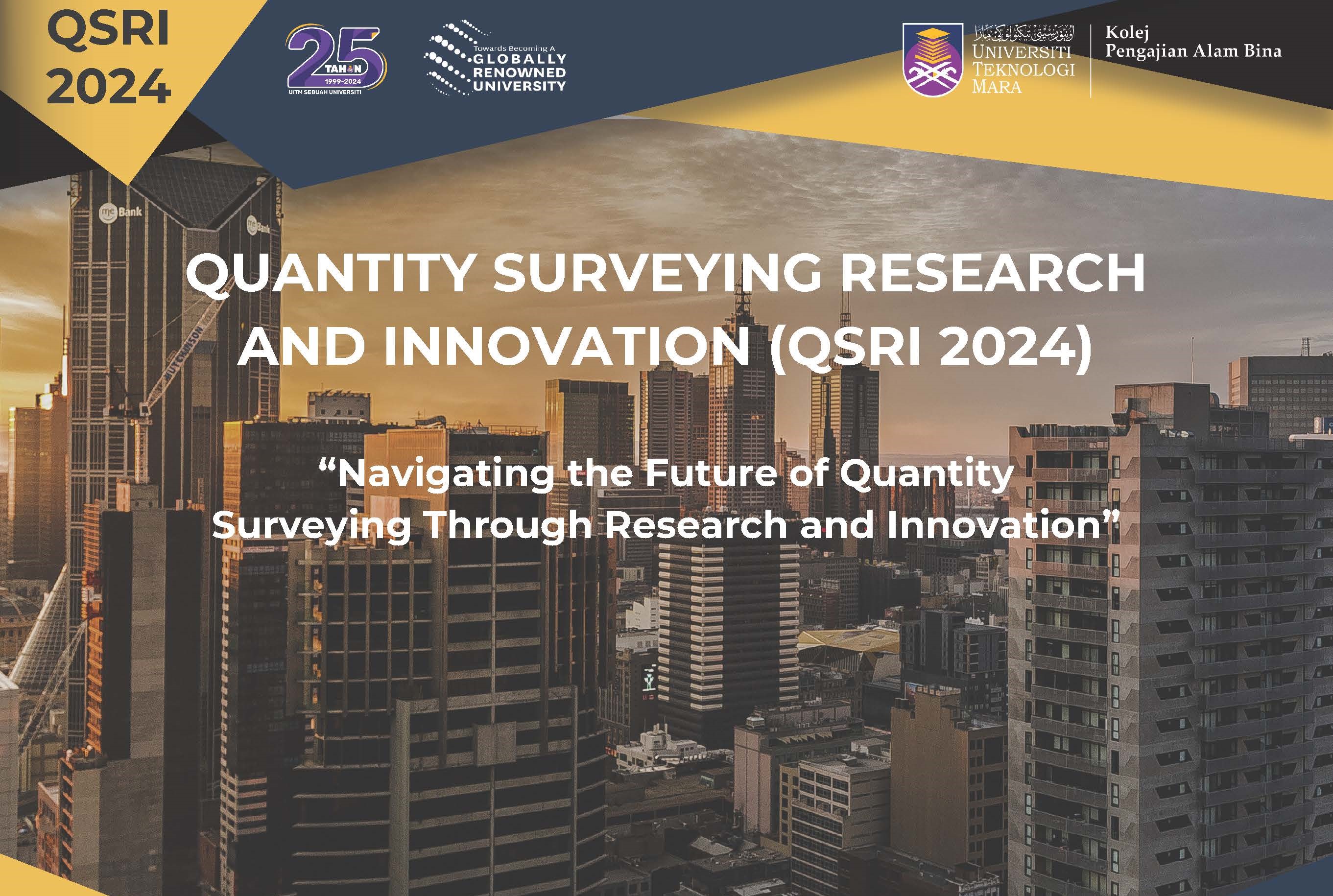 QUANTITY SURVEYING RESEARCH AND INNOVATION 2024 (QSRI 2024)